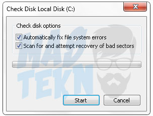 Pilih Opsi Pengecekan
