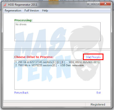 Pilih Disk yang Akan Dicek