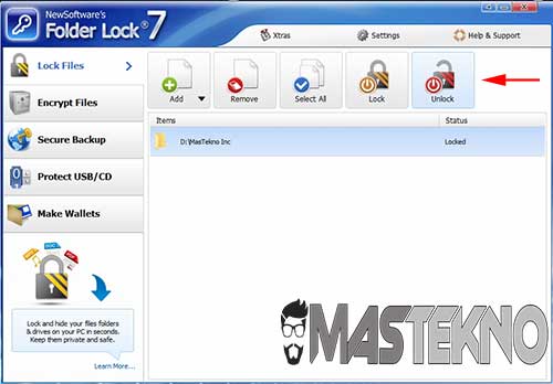 cara memberi password pada folder dengan software 3