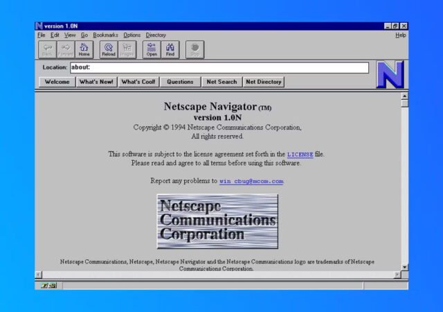 Mengenang Browser Legendaris Netscape Navigator 1.0