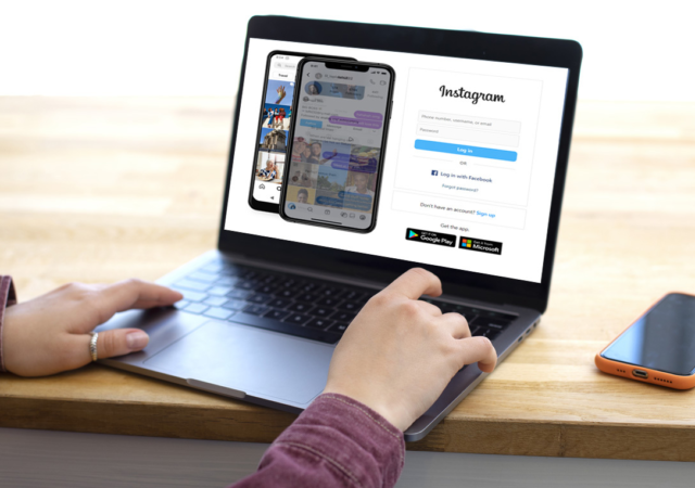upload story instagram laptop 1