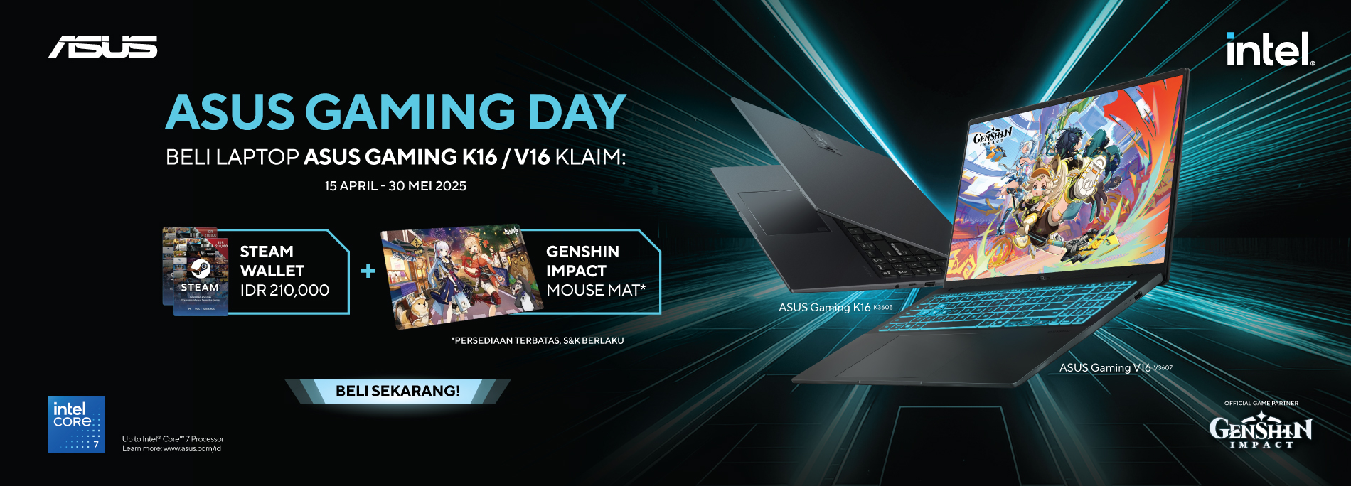 asus gaming k16 banner