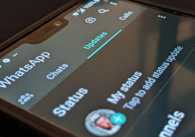 whatsapp tab status banner