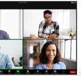 cara share screen zoom laptop hp
