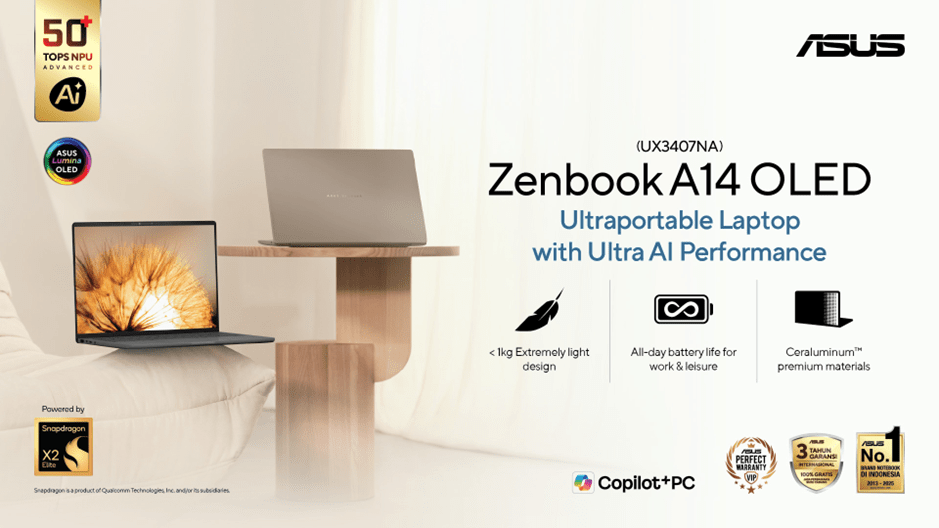 asus zenbook a14 oled banner